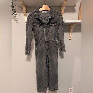 Zara Charcoal Denim Jumpsuit